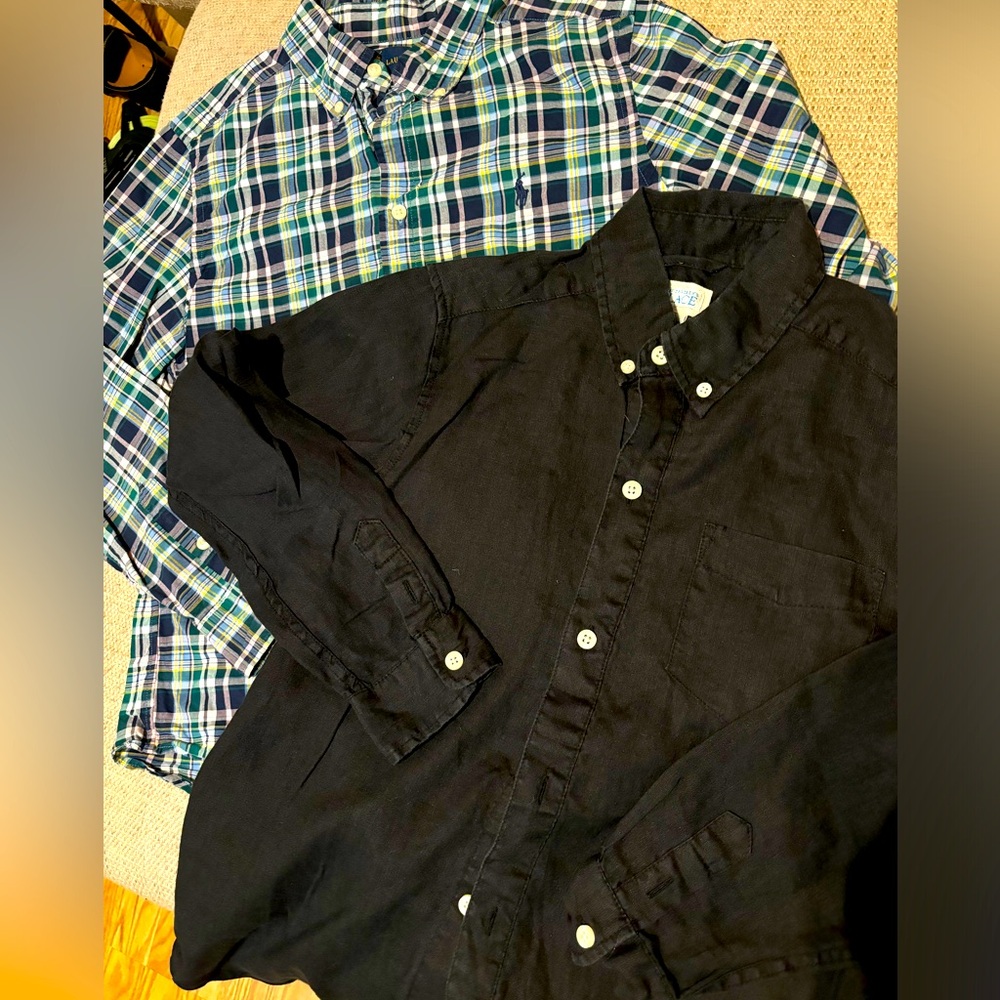 Lot of Two Boys Large Button Down Shirts